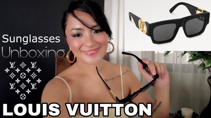 Louis Vuitton LV Escape Square Anti-Blue-Light Glasses Black Acetate. Size E