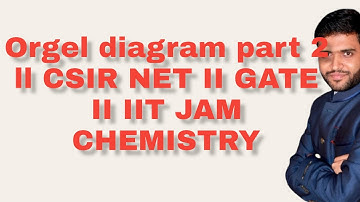 Orgel diagram part 2 ll CSIR NET ll Gate chemistry #chemicalscience  #gatechemistry