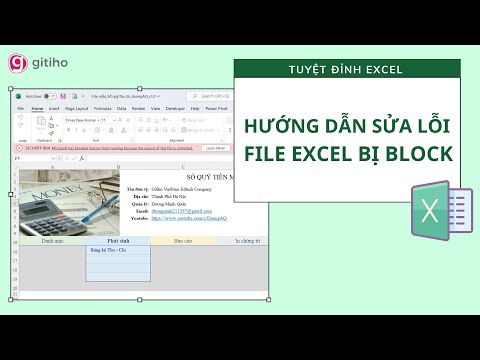 Hướng dẫn sửa lỗi file Excel bị block không chỉnh sửa được