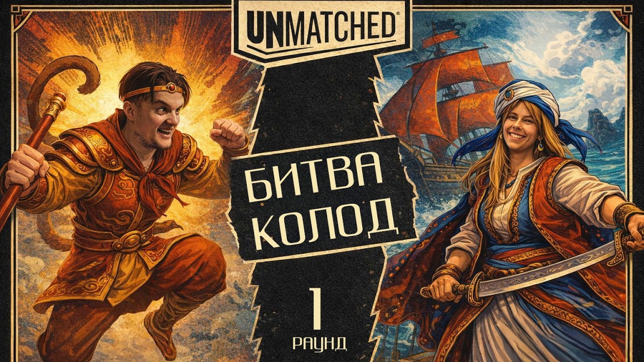 Турнир Unmatched | БИТВА КОЛОД | Раунд 1