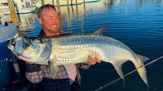 Fishing for Tarpon from the Dock