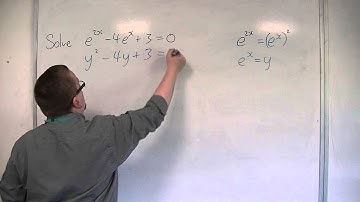 OCR MEI Core 3 1.16 Solve exp(2x) - 4exp(x) + 3 = 0