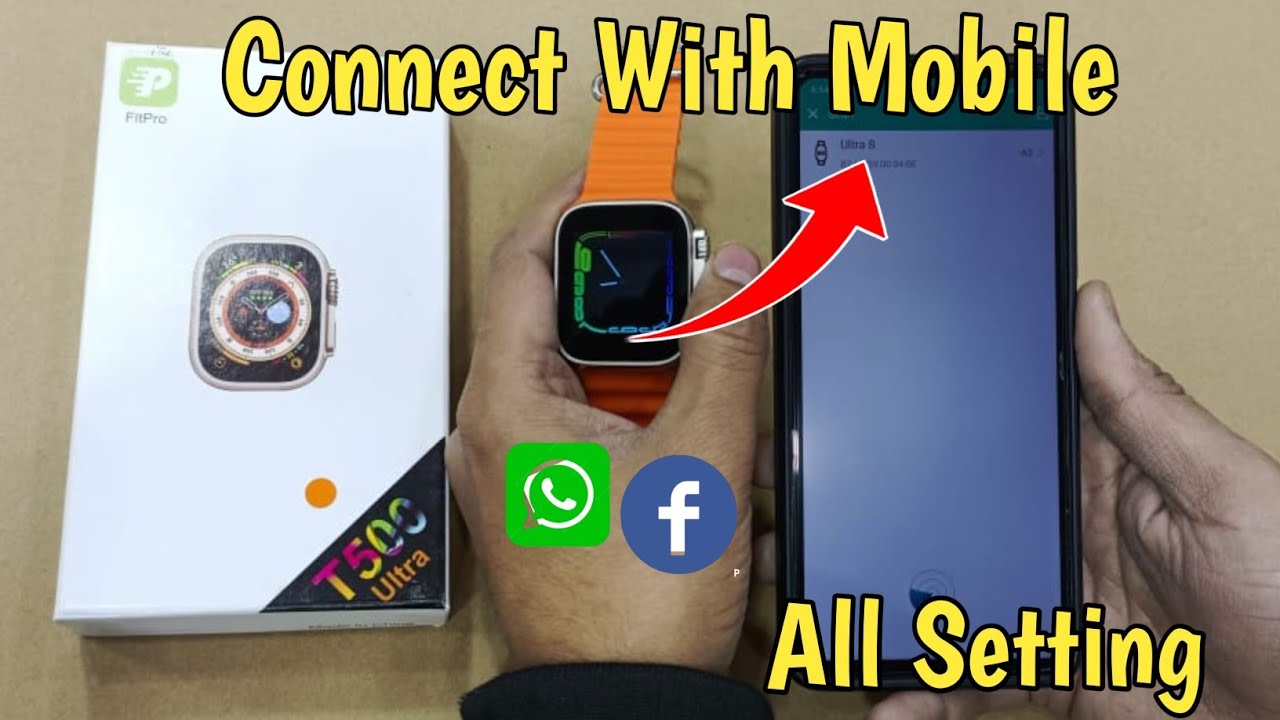 How To Connect T500 Ultra Watch To Phone T500 Ultra Smartwatch