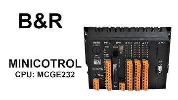 B&R older generation PLC - Minicontrol MCGE232-022 (Visual overview, No programming, No explanation)