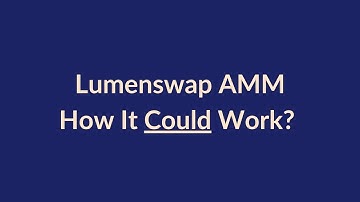 Lumenswap AMM. How it Could Work?