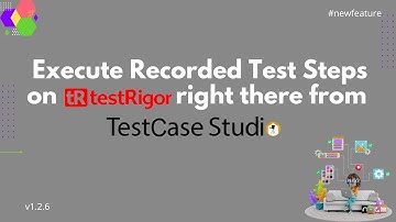 #NewFeature: Execute the recorded steps on testRigor right there from TestCase Studio.