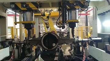 Banjo Axle straightening machine Automotive axle correction machine