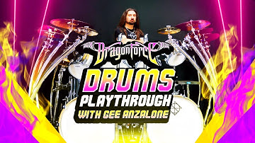 Through the Fire and Flames Drum Playthrough with GEE ANZALONE of DRAGONFORCE