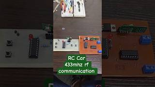 RC Car: 433mhz RF transmitter and receiver, HT12D, HT12E, L293d. #pcb #rccar #engineering #rf