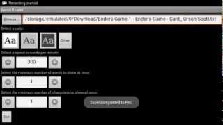 Speed Reader: Speed Reading App for Android Devices [DEMO] screenshot 4