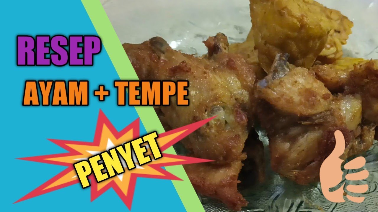 Resep Ayam Tempe Penyet Masak Sederhana Ala Arthelsa Youtube