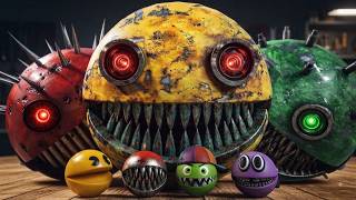 ROBOT PACMAN VS MONSTER PACMAN & CATOON CAT VS MS-PACMAN & PACMAN #2026 SX9922