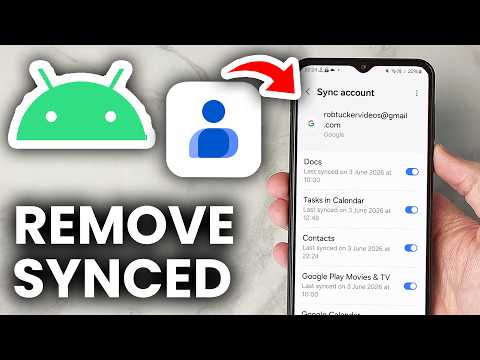 How To Remove Gmail Sync Contacts From Android Phone - Unsync