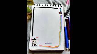 page border design 🖌️❤️ #shorts #youtubeshorts #borderdesign #pageborder