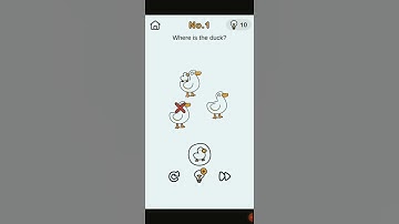 #brain out game skip crazy find level 1 where is the duck