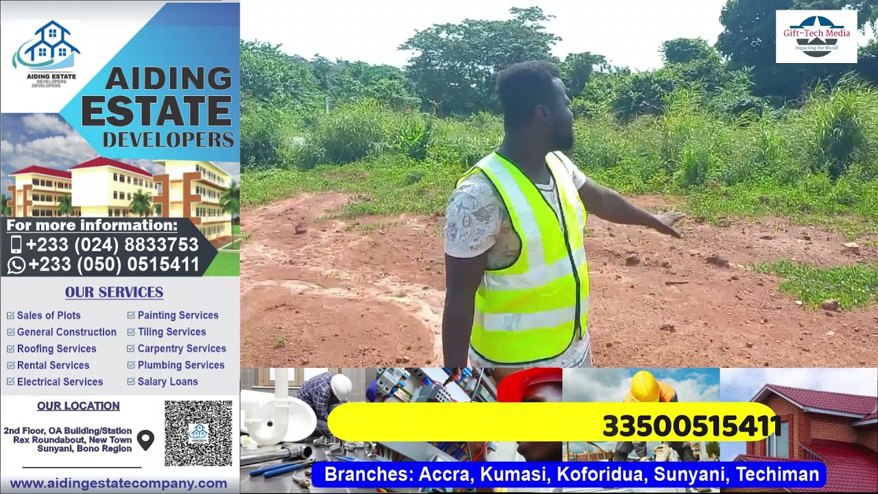 Very Cheap Plots of land on Sunyani-Kumasi Road - Akan (Twi) - YouTube