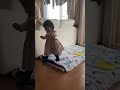 段差を歩くのが楽しいチーコ【１歳5ヶ月・1y5m】Baby practicing walking on steps #shorts