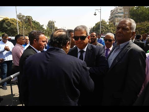 صدى البلد وزير الرياضة يشارك في تشييع جنازة سمير زاهر