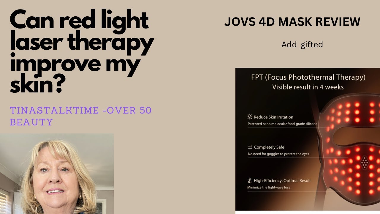Review of JOVS 4D laser therapy mask(AD/GIFTED) - YouTube