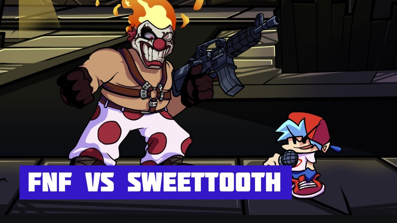 FNF VS Sweet Tooth from Twisted Metal Friday Night Funkin