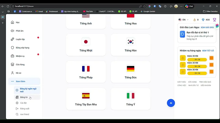 Hệ thống học ngoại ngữ tích hợp AI