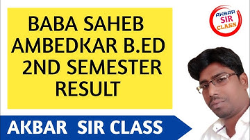 BSAEU B.ED 2nd SEM Result || Session 2023-25