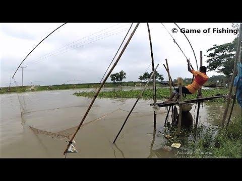 Must Watch! Biggest Net Fishing in the River with Rural Fisherman - Fishing - 2017