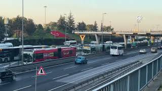 Metrobüste Yangın Çıktı