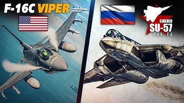 Su-57 Felon Vs F-16C Viper DOGFIGHT | Digital Combat Simulator | DCS |