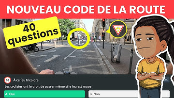 40 QUESTIONS - Test Code de la route 2025 - Série 5
