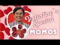 Valentine's Day Special MOMOS || Rose Chicken Momos 🌹🌹#rjnest #food