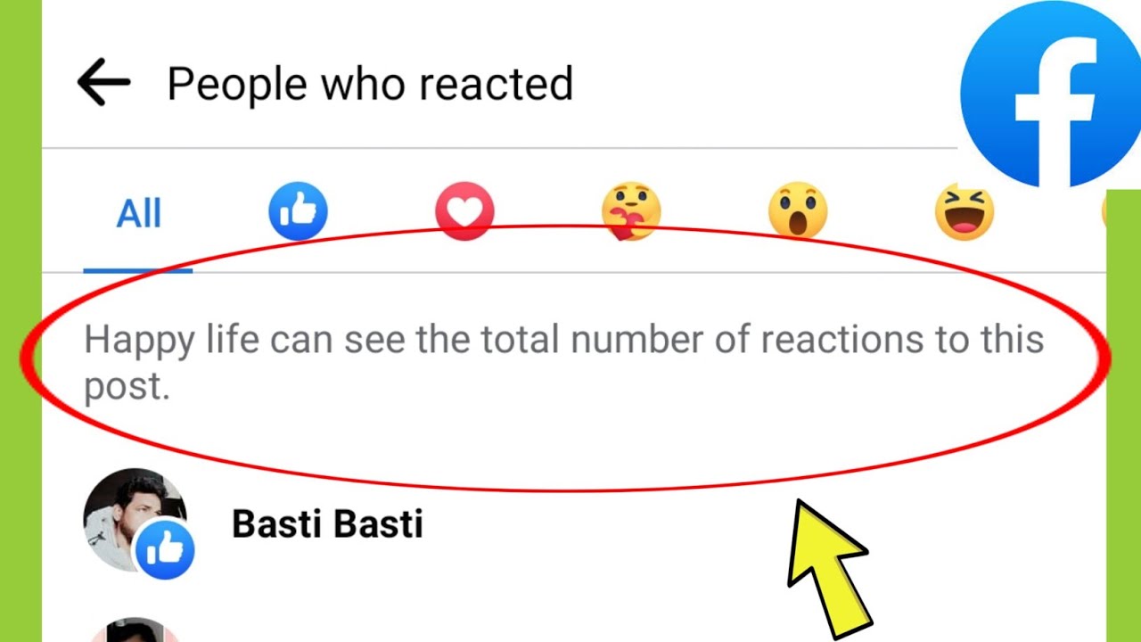 Facebook || Person can see the total number of reactions to this post ...