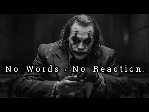They Will Fear Your Presence Without Uttering a Single Word
