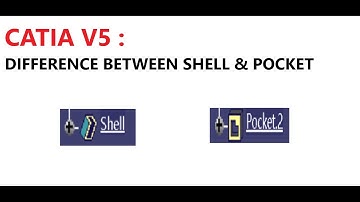 CATIA V5 : DIFFERENCE BETWEEN SHELL & POCKET