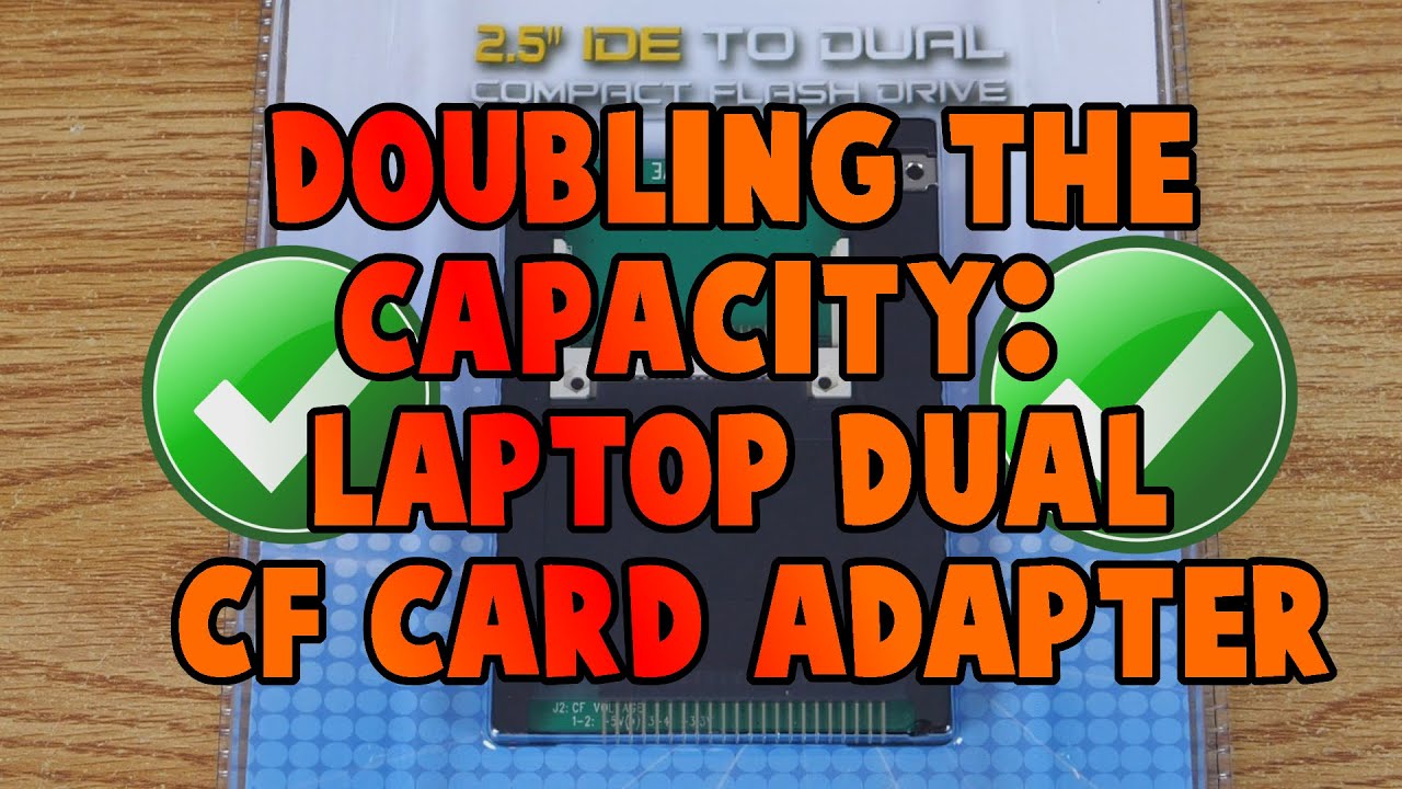 RetroShort: Doubling The Capacity - Laptop Dual CF Card Adapter - YouTube
