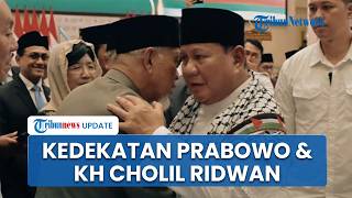 Momen Prabowo Kaget Bertemu Sahabatnya di Syukuran 1 Abad Gontor, Langsung Peluk K.H Cholil Ridwan