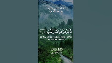 قراءة خاشعة من سورة الشعراء للقارئ ياسر الدوسري #quran  #قرآن  #ياسر_الدوسري
