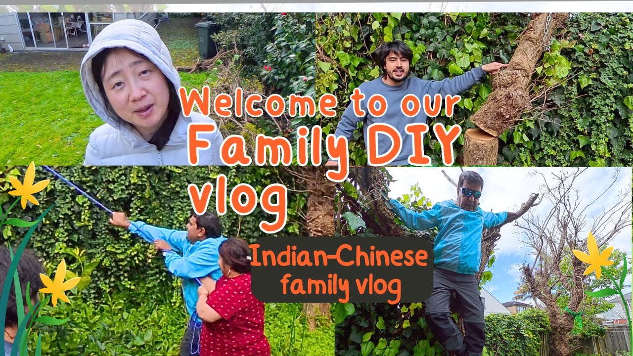 Backyard Transformation 🌿 Cutting Ugly Tree | Fun Family DIY Vlog | Desi family vlog | Jaat family