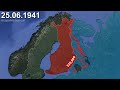 The continuation war in 1 minute using google earth