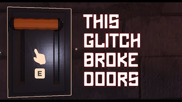 @LSPLASH This Glitch Is Breaking ROBLOX DOORS... (please fix)