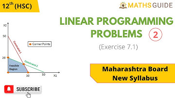 Linear Programming 12th New Syllabus | Maharashtra Board | Maths Guide
