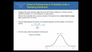 Lesson 07 - Probabilities within Sampling Distributions - (Part II)