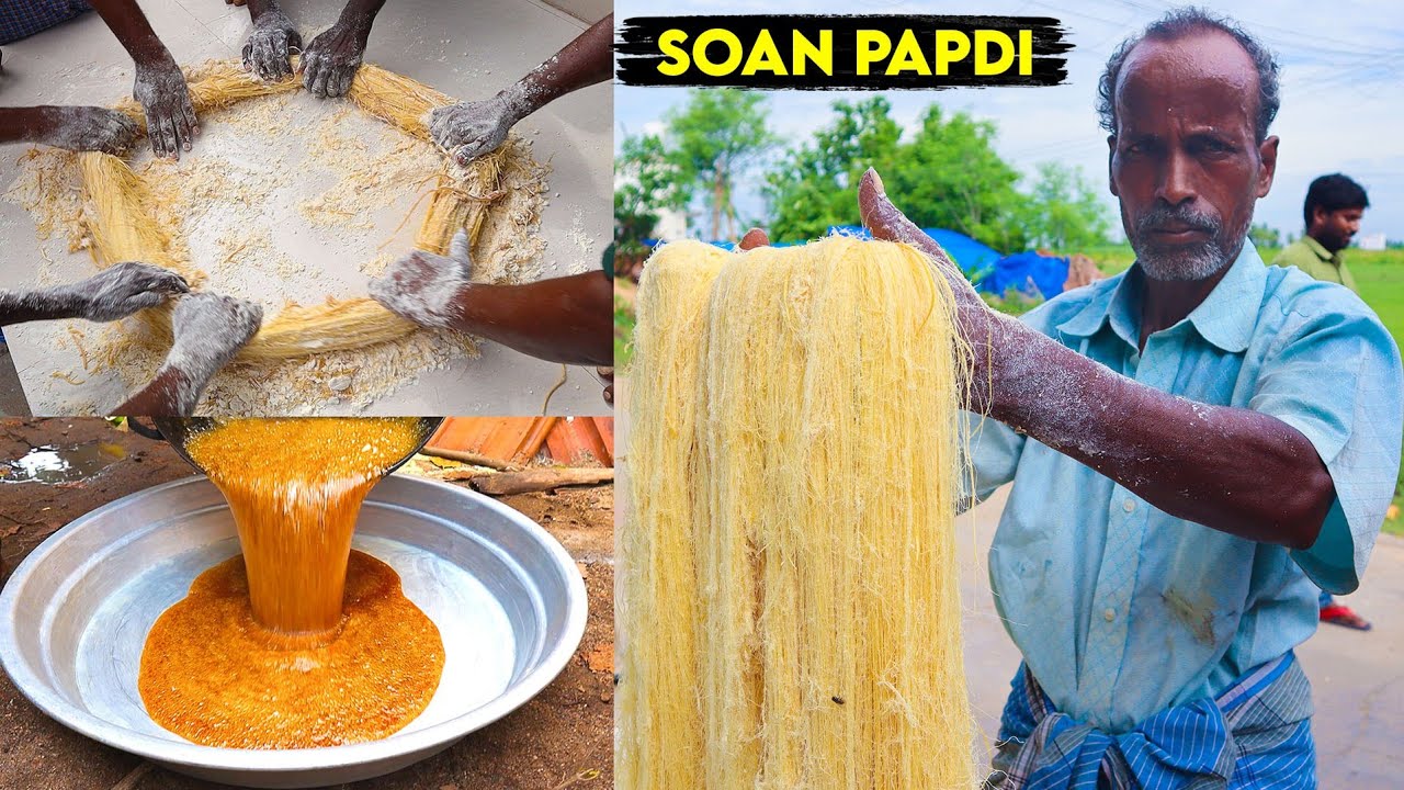 Hardworking Man Making Soan Papdi for 40 Years - சோன் பப்டி செய்வது ...
