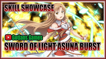 SAOIF Sword Of Light Asuna Burst Skill Showcase! Sword Art Online Integral Factor