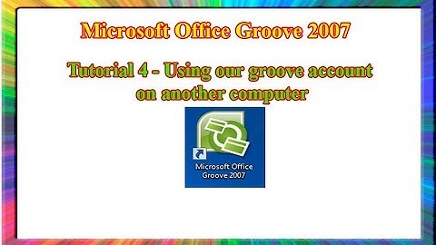 Microsoft Groove 2007 - how to use Groove account on multiple computers