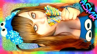 ASMR 🍭 Twist Lollipop Licking ♡ Mouth Sounds, Eating, Crunching, Plastic Crumpling, Tapping, Candy ♡