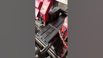 Uzay 280 şerit testere dayamalı 60x60x4 mm kesim işlemi