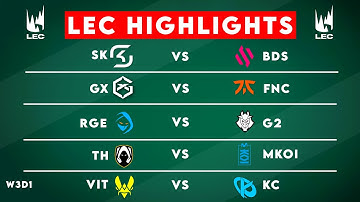 LEC Highlights ALL GAMES W3D1 | LEC Winter 2025 by Onivia