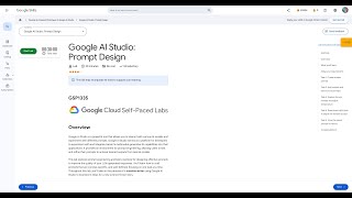 Qwiklabs | Google AI Studio: Prompt Design [GSP1335]