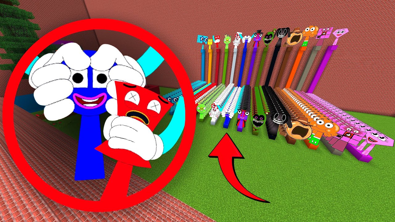 New Sprunki OC Circle & Rectangle In Colored Boxes Minecraft PE MOD